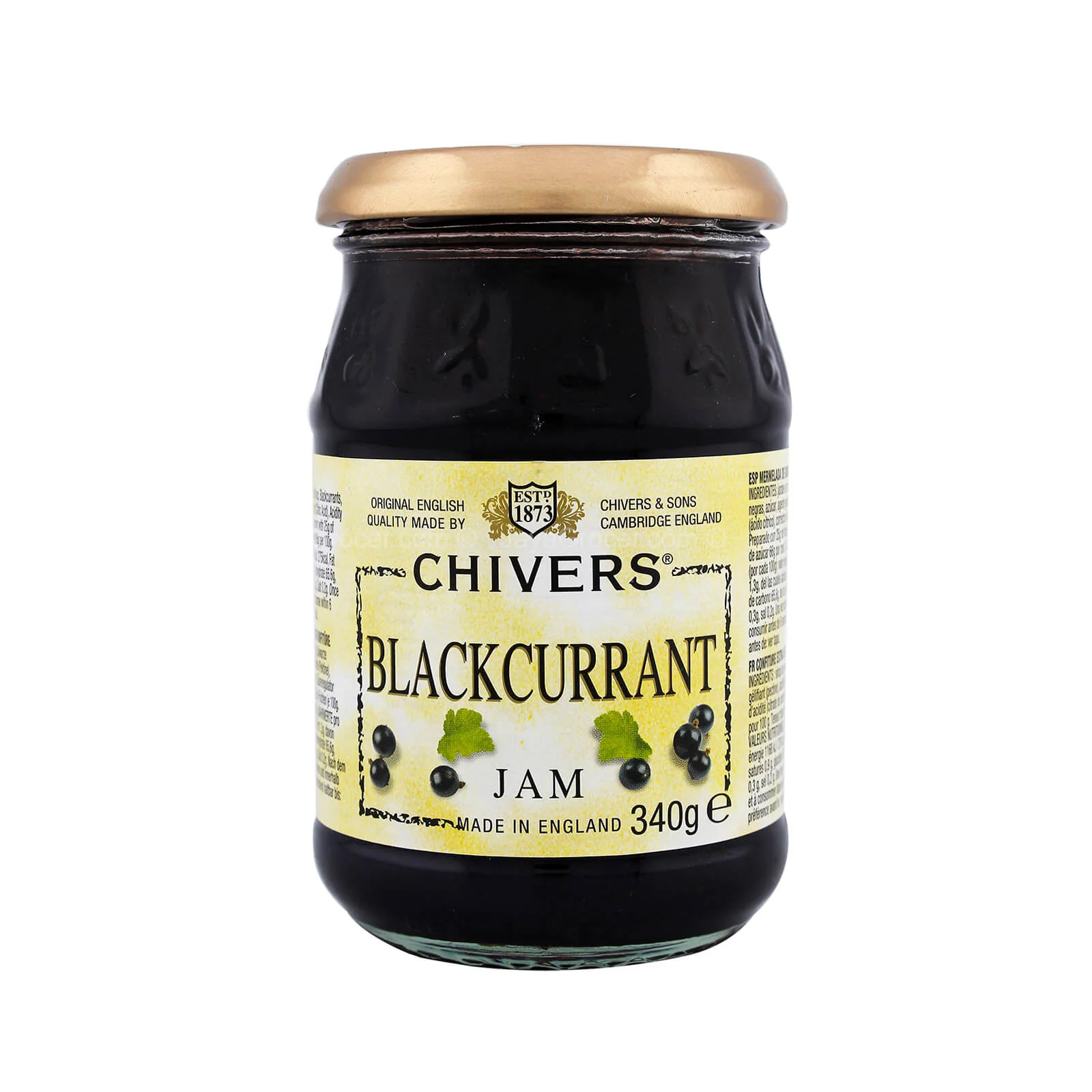 Chivers Blackcurrant Jam 340g - Image 3