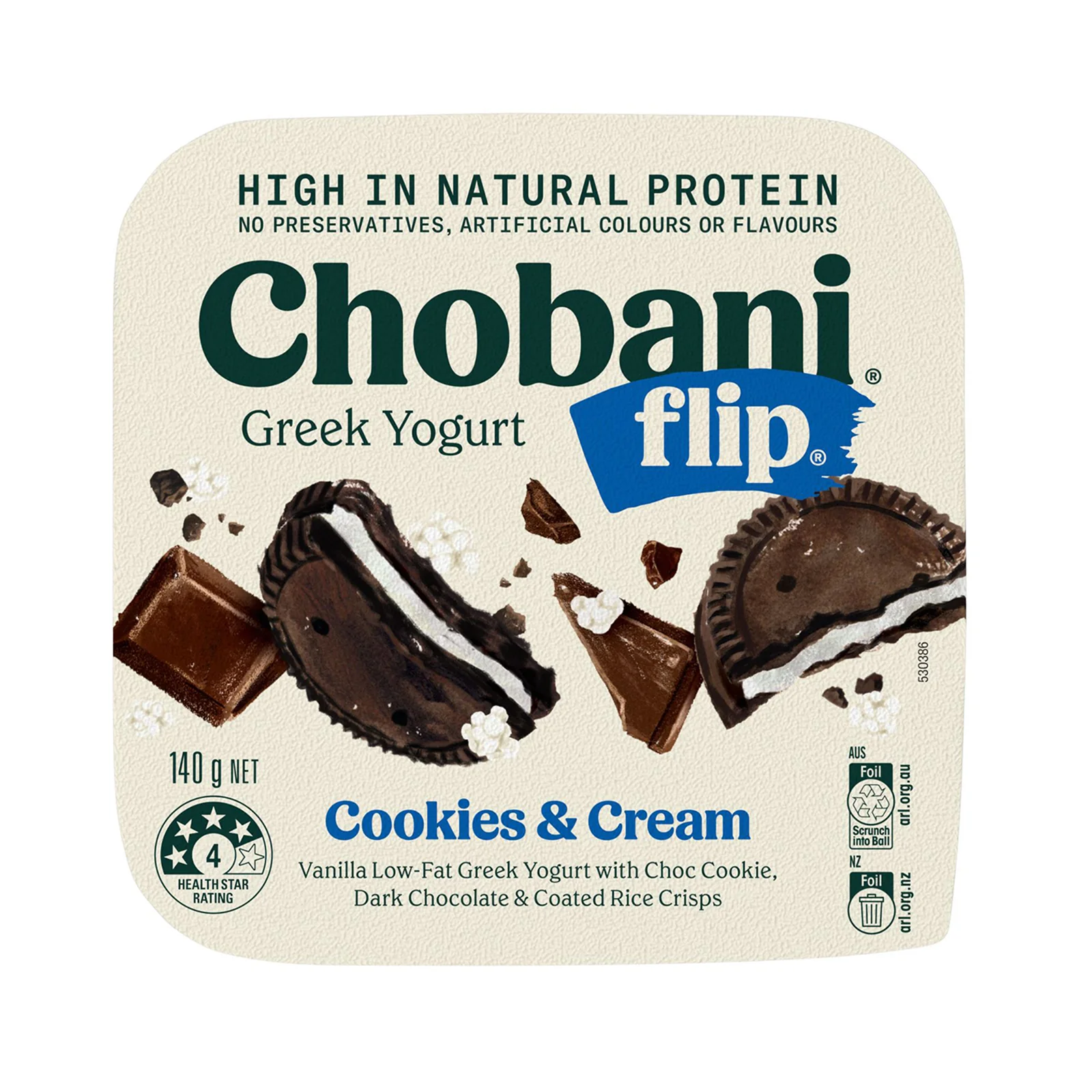 Chobani Flip Cookies & Cream Yoghurt 140g