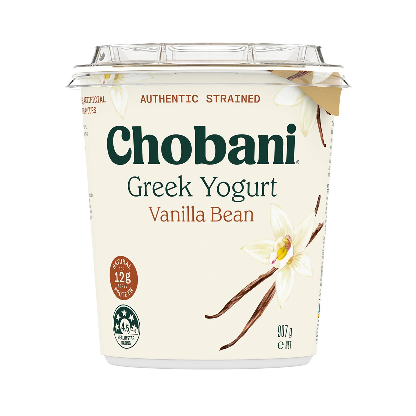 Chobani Greek Yoghurt 0% Fat Vanilla 907g - Image 2