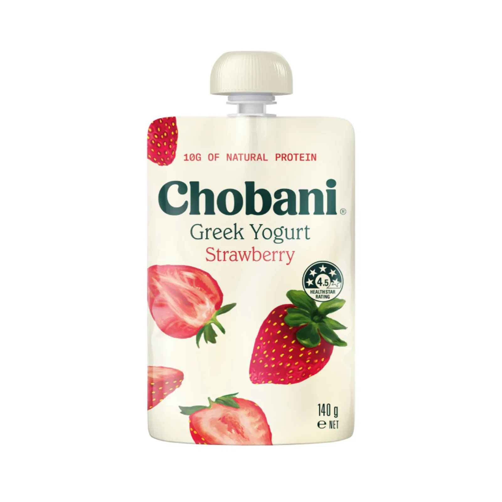 Chobani Strawberry Yogurt Pouch 140g - Image 2