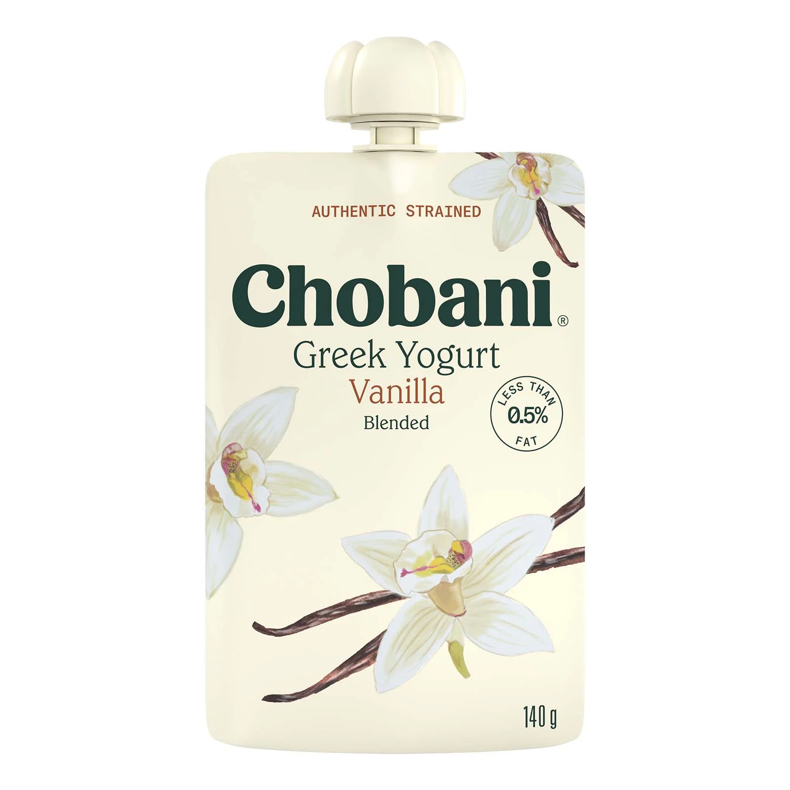 Chobani Vanilla Blended Yogurt Pouch 140g