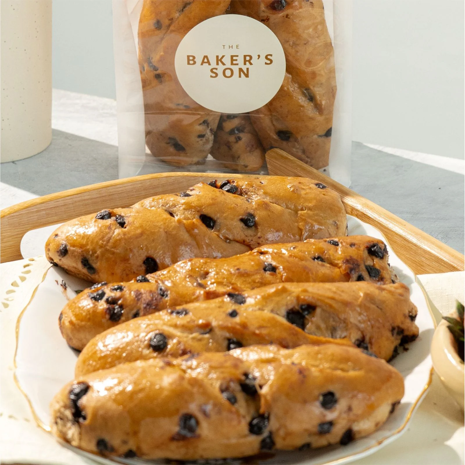 Chocolate Chip Brioche Roll 4pcs/pack