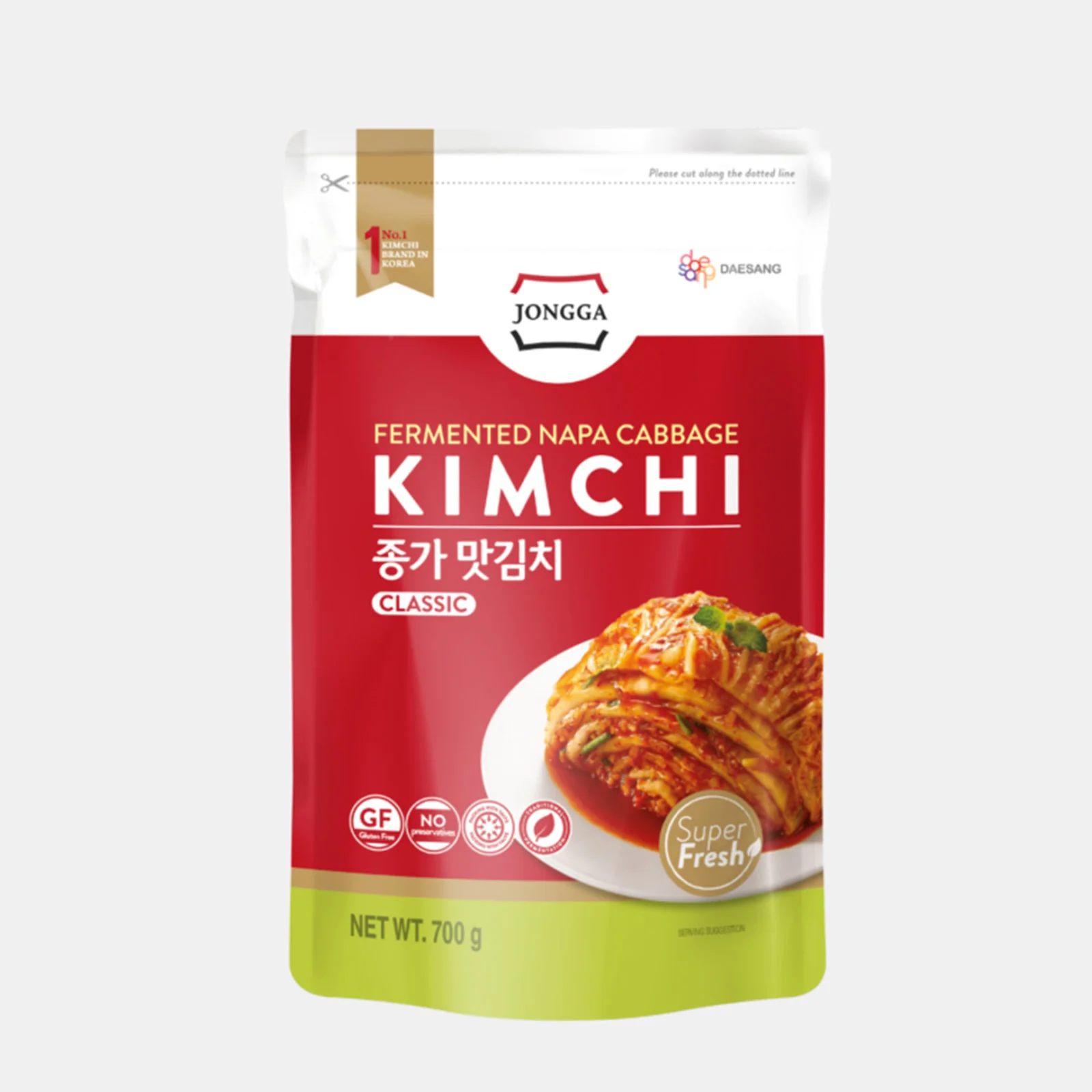 Jongga Fermented Kimchi (Cut Cabbage) 500g - Image 2