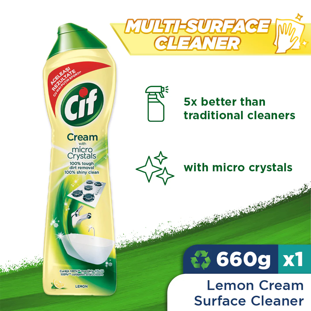 Cif Liquid Scourer Lemon 660g - Image 2