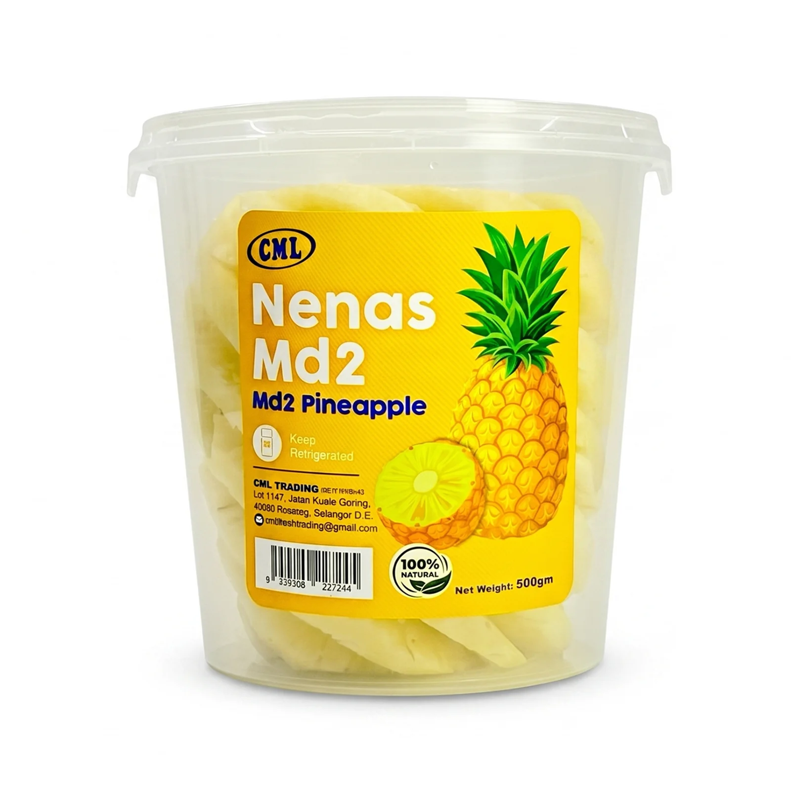 CML Peeled Pineapple (Malaysia) 500g - Image 2