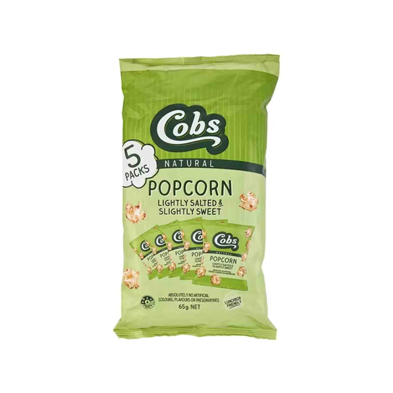 Cobs Natural Lightly Salted, Slightly Sweet Popcorn 13g x 5 - Image 2