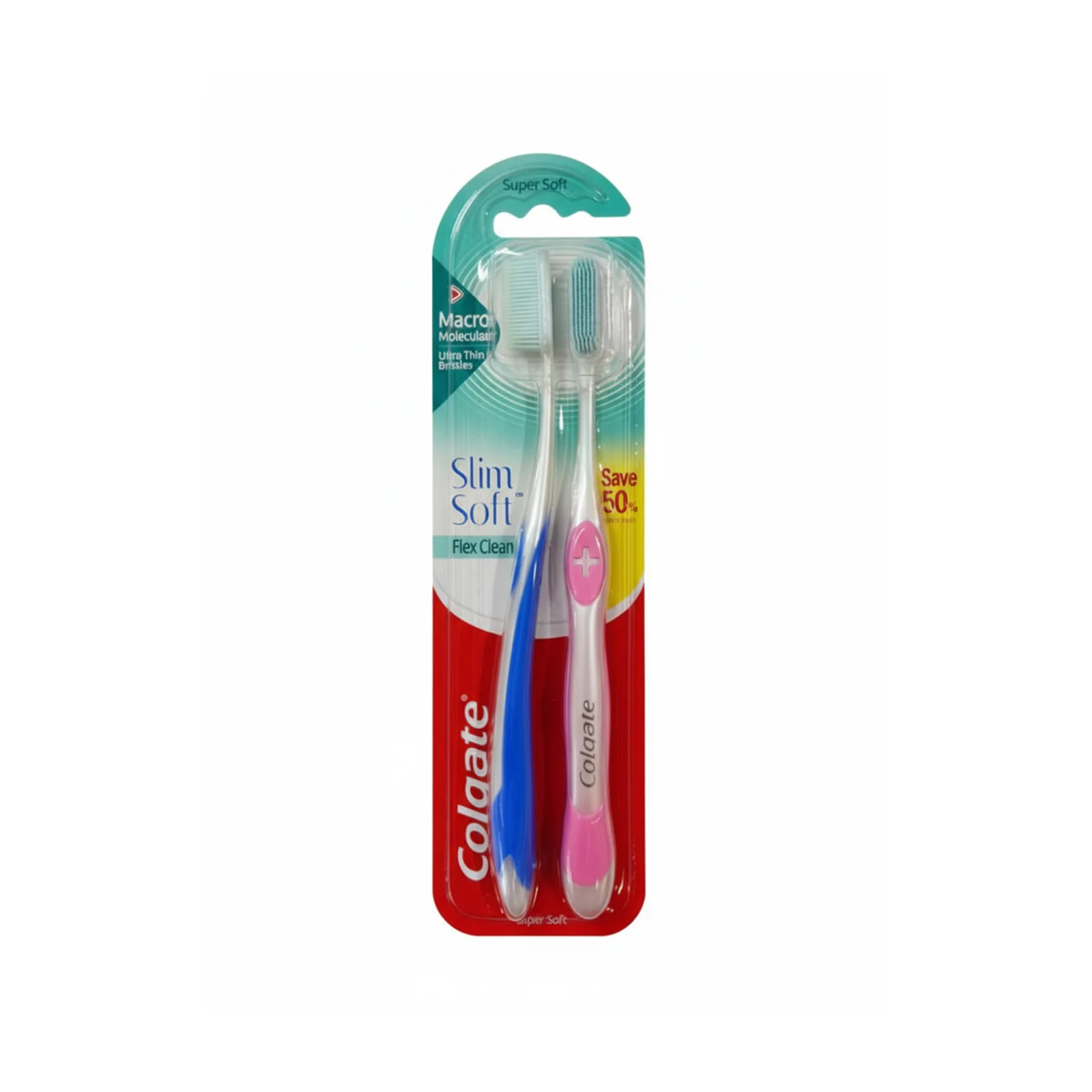 Colgate FlexClean Toothbrush (Super Soft) 2pcs/pack - Image 2