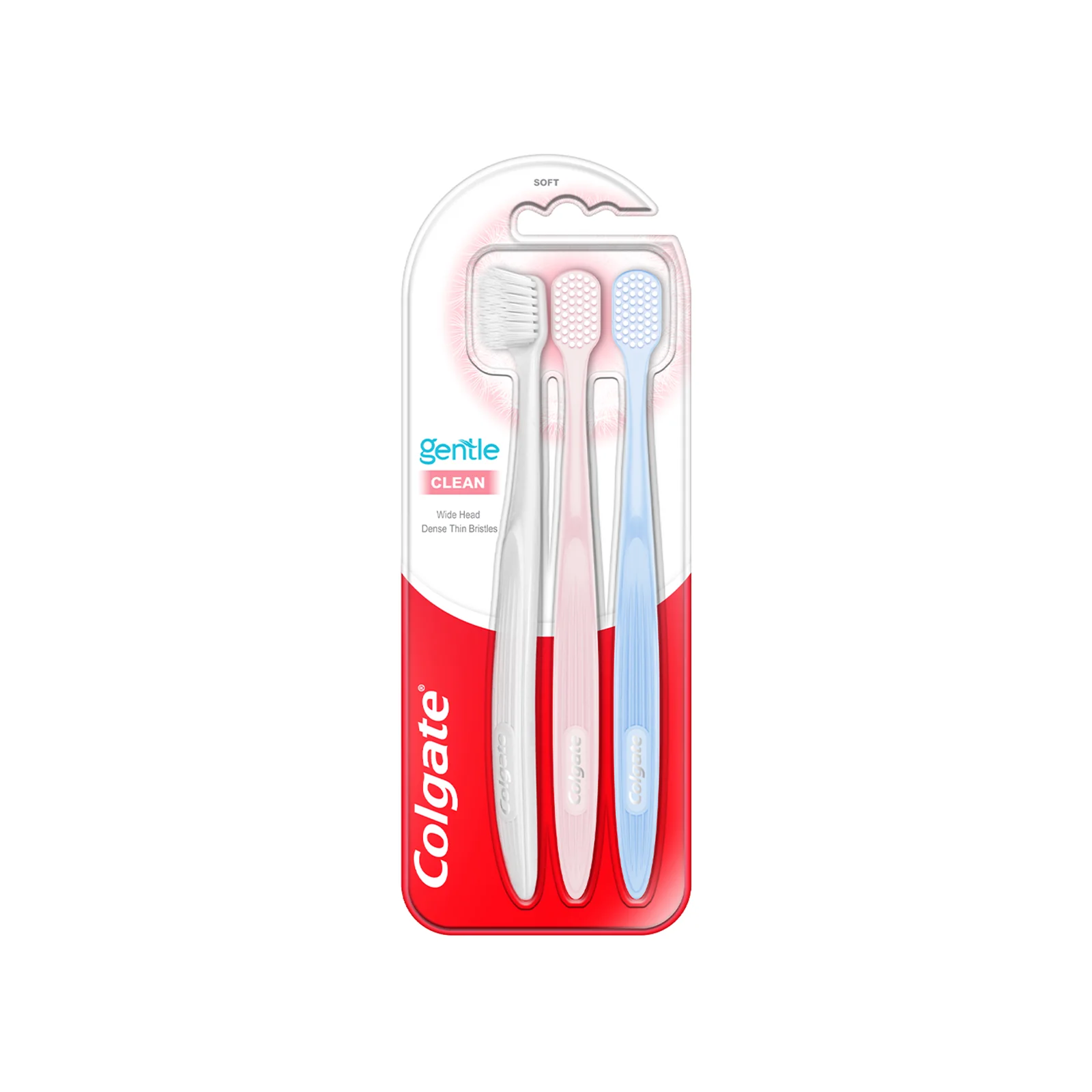 Colgate Gentle Clean Toothbrush 3pcs/pack - Image 2