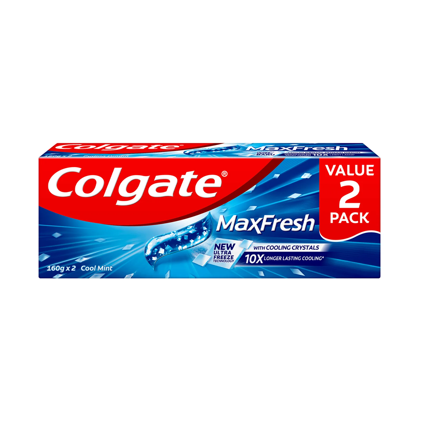 Colgate Max Fresh Cool Mint Toothpaste 160g x 2 - Image 3
