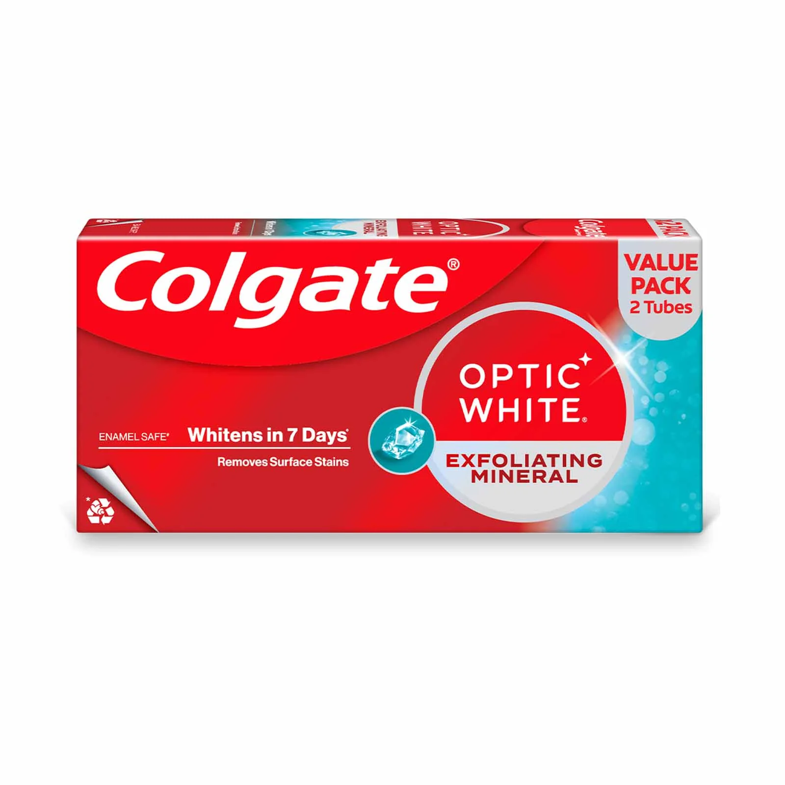 Colgate Optic White Plus Shine 100g x 2 - Image 2