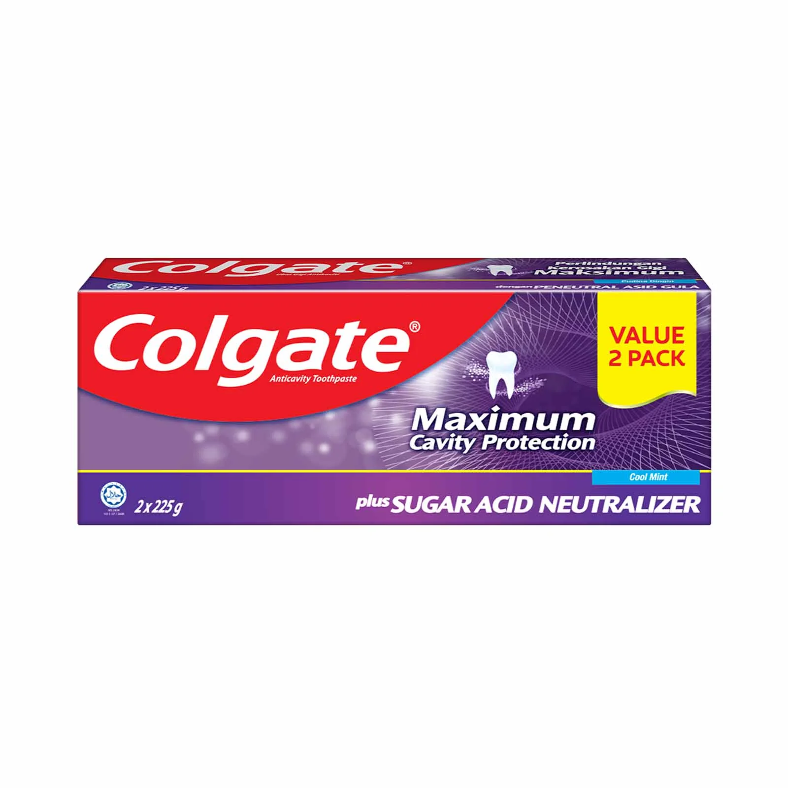 Colgate Sugar Acid Neutraliser Cool Mint Toothpaste 225g x 2 - Image 3