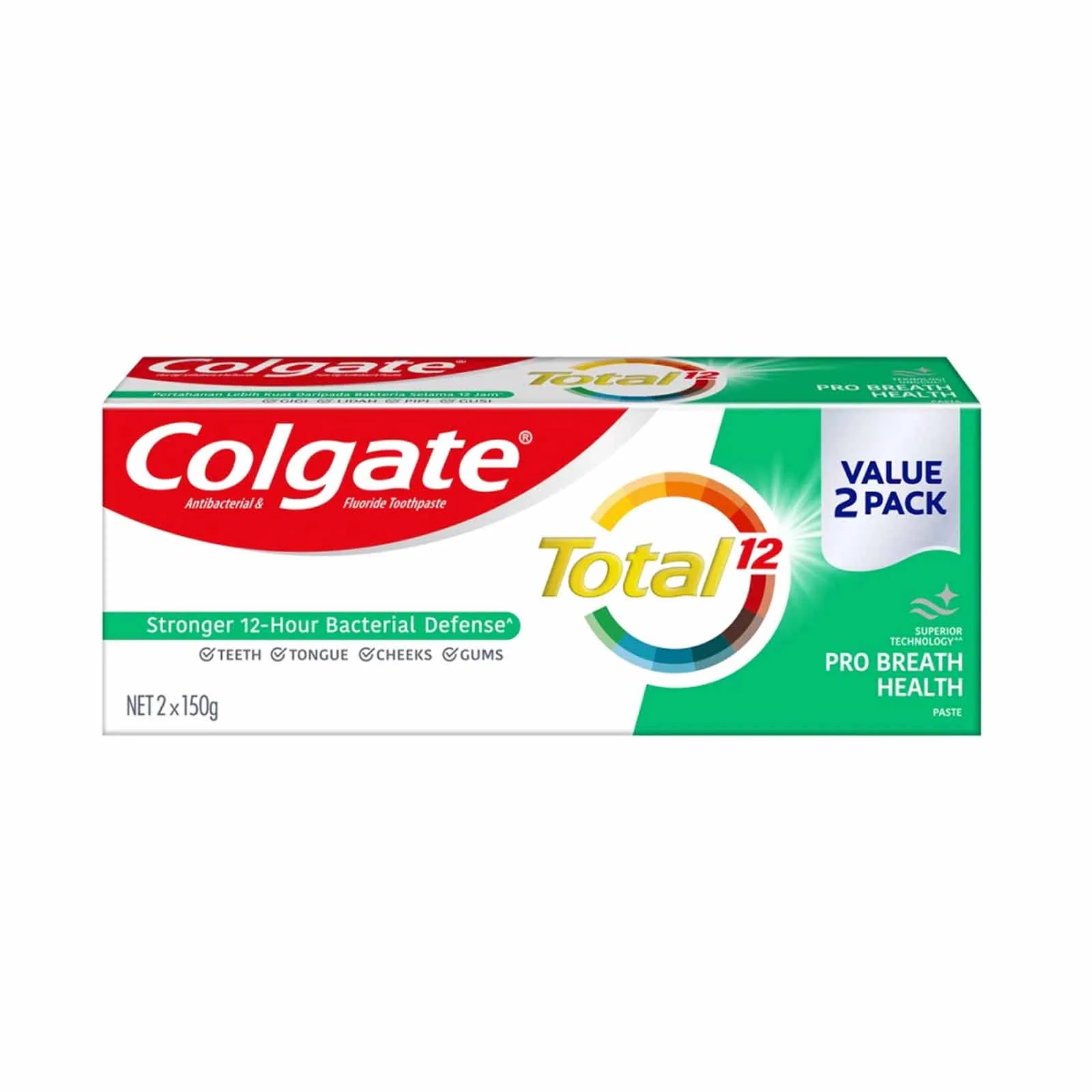 Colgate Total Breath Toothpaste 150g x 2 - Image 2