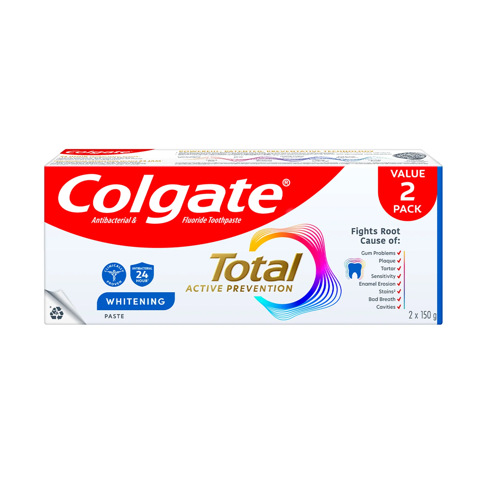 Colgate Total Professional Whitening Toothpaste 150g x 2 - Image 3