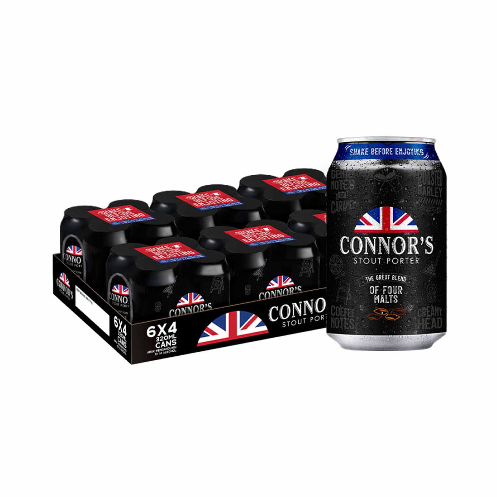 Connors Stout Can 320ml - Image 2