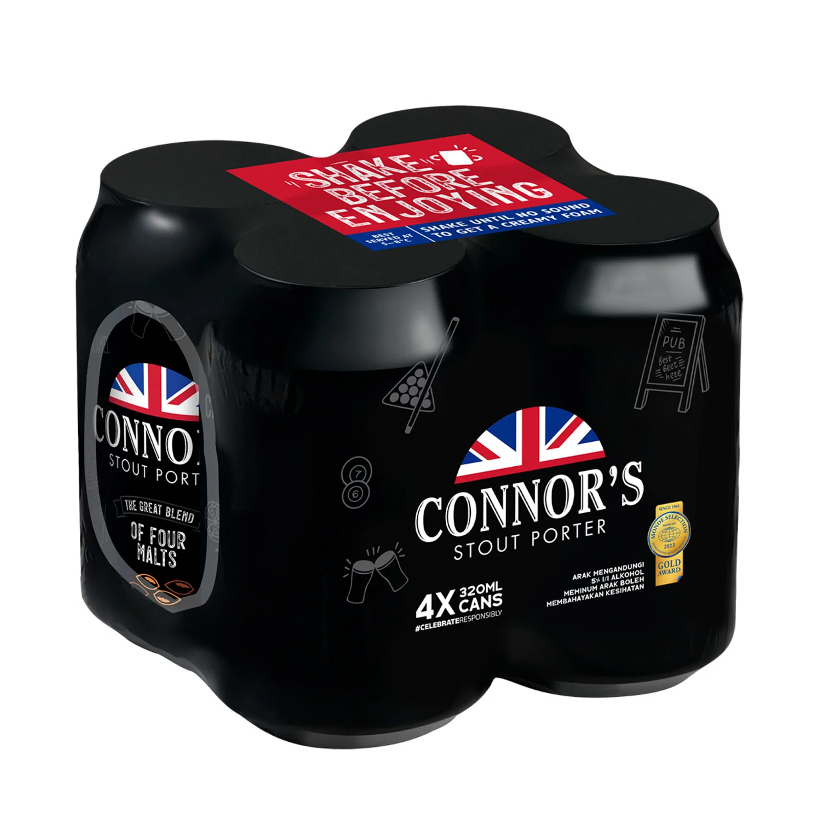 Connors Stout Can 320ml - Image 4