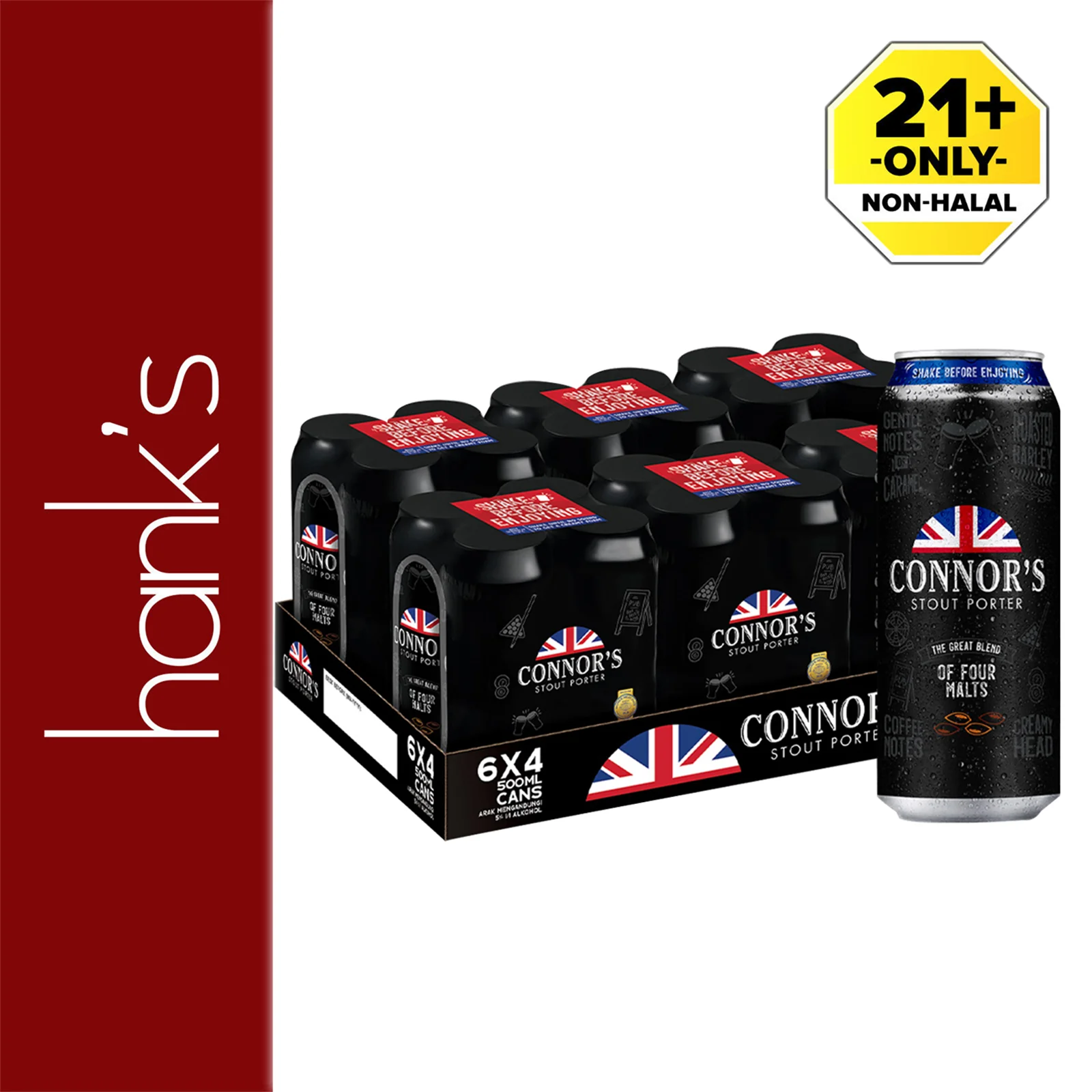Connors Stout Can 500ml - Image 2