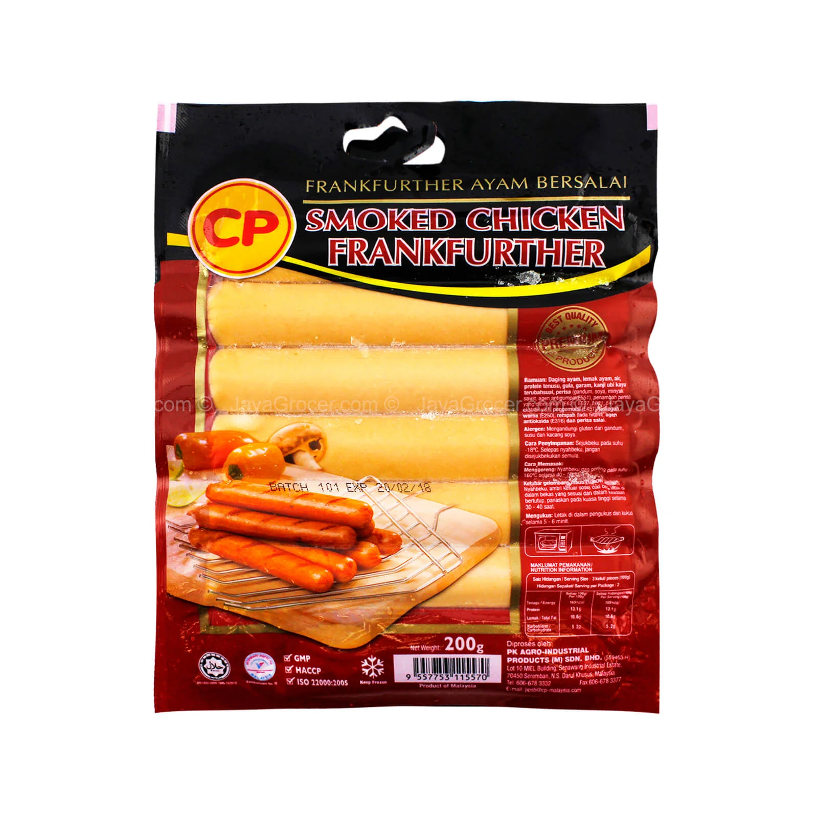 CP Smoked Chicken Frankfurter 200g - Image 2