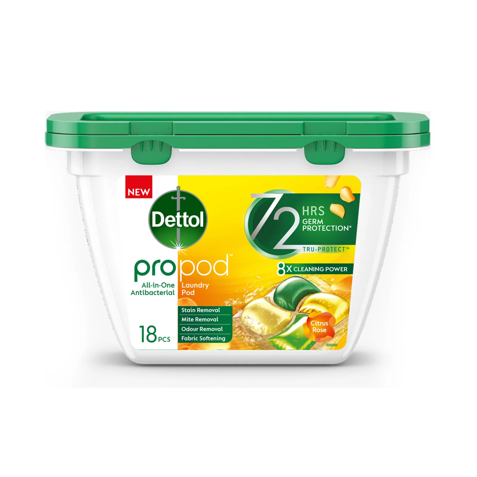 Dettol Laundry Pods Citrus Rose 18pcs/pack - Image 2