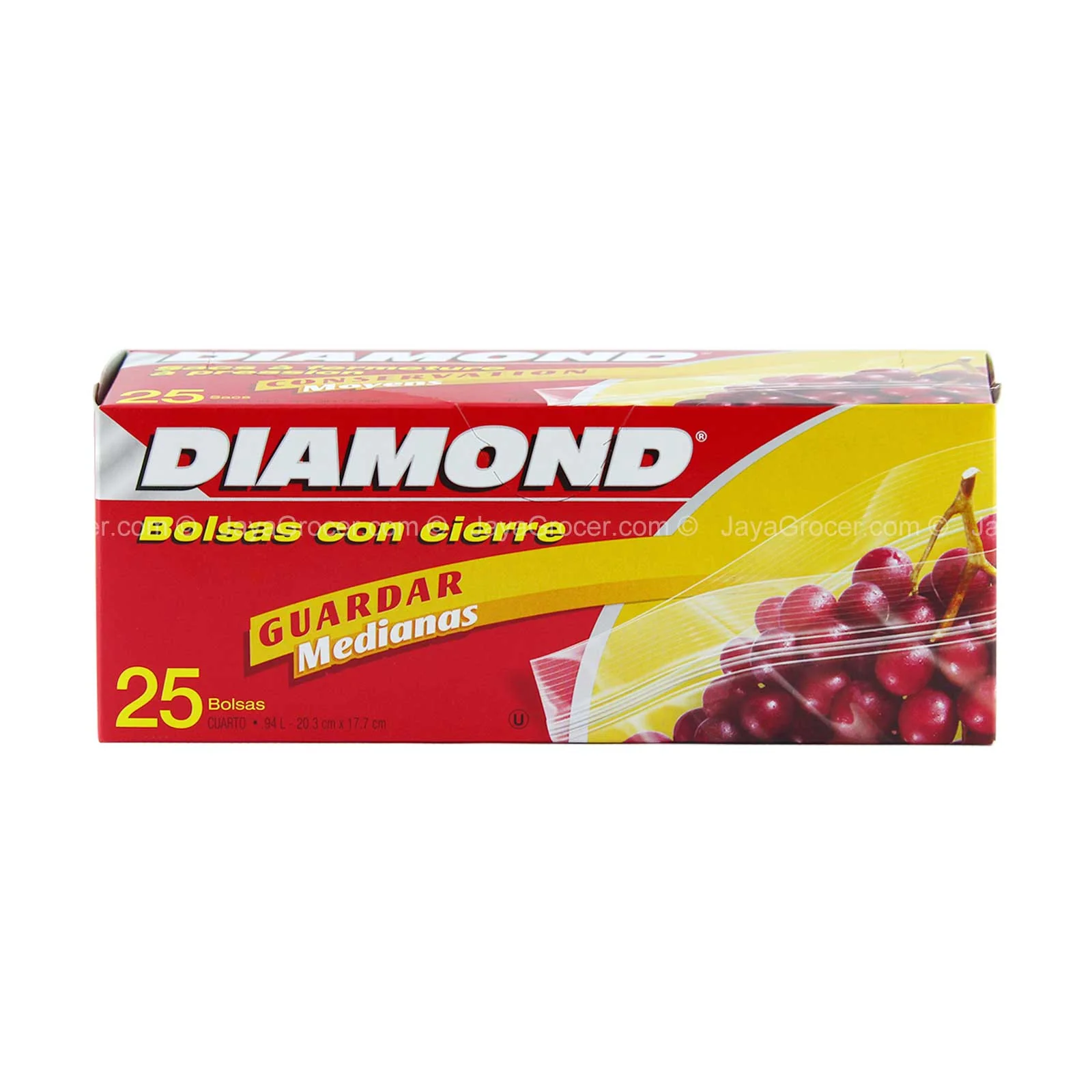 Diamond Sandwich Zipper Bags (Medium) 25pcs/pack - Image 2