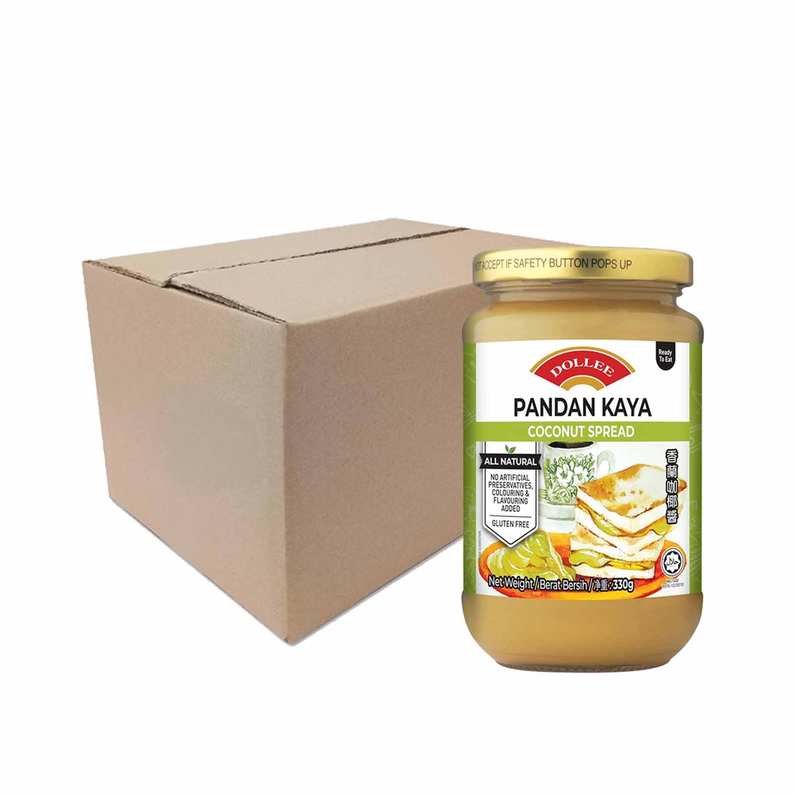 Dollee Pandan Kaya Coconut Spread 330g - Image 2