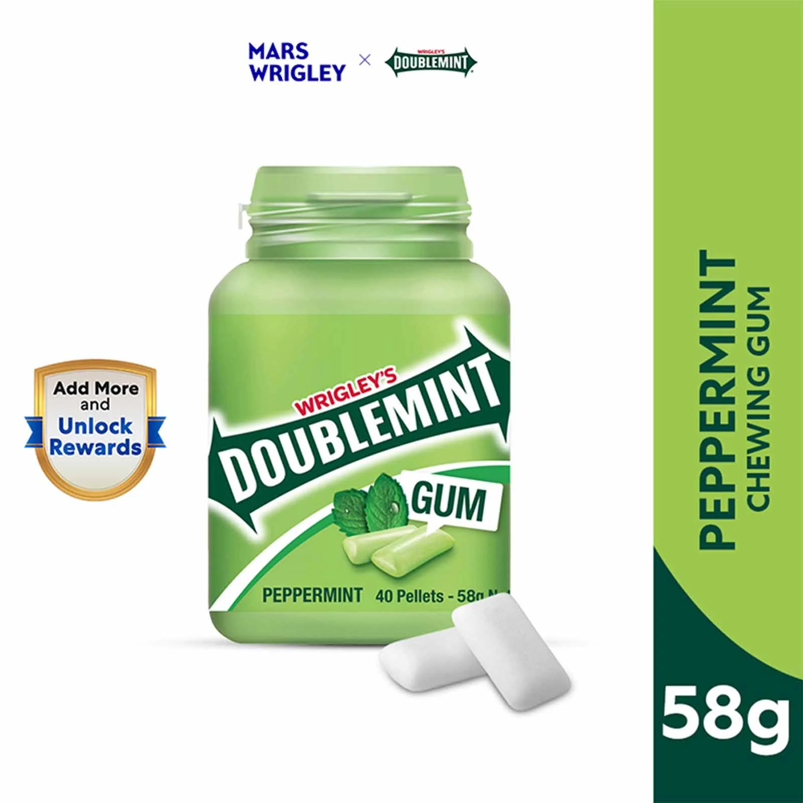 Doublemint Chewing Gum (Bottle) 40pcs/pack - Image 6