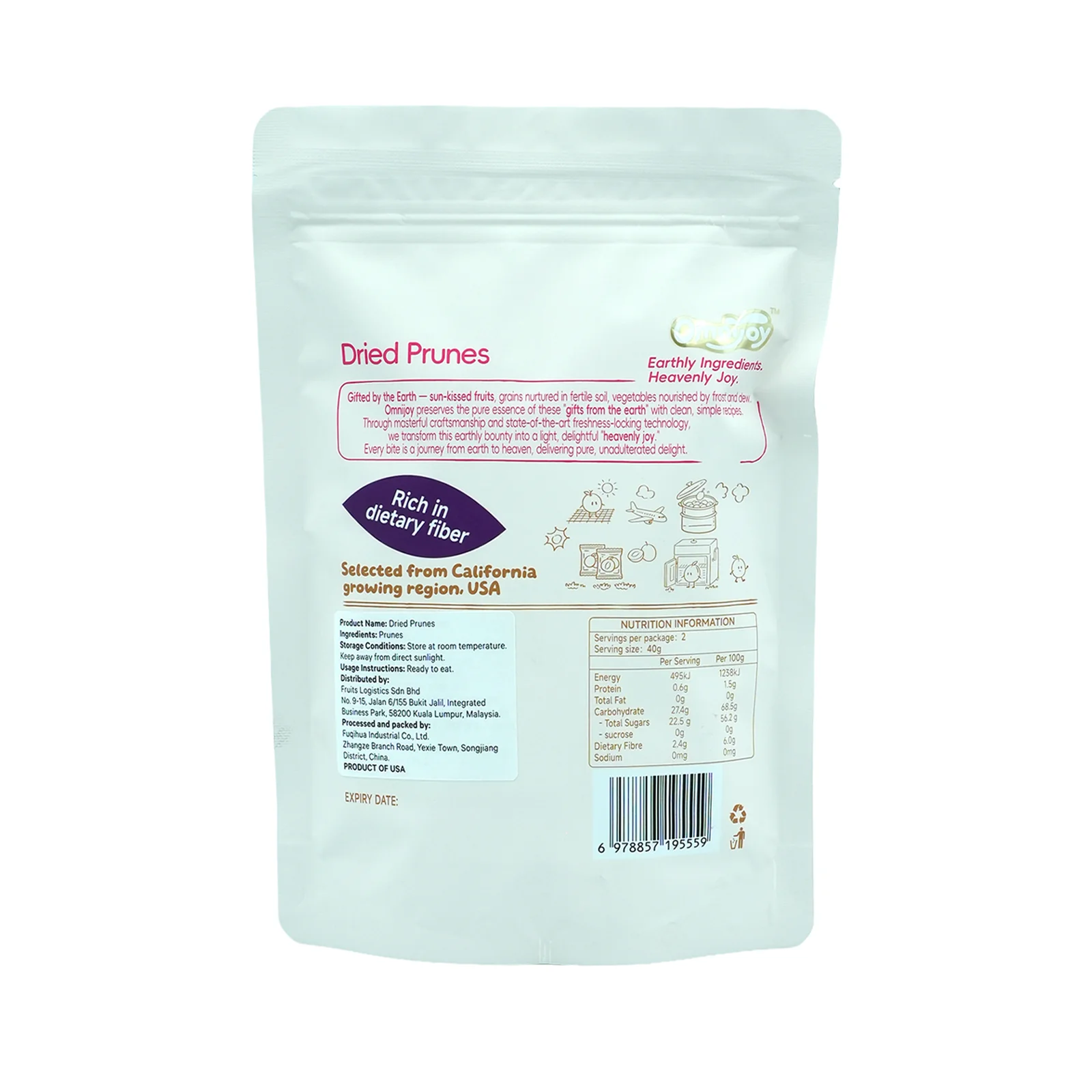 Dried Prunes (USA) 80g - Image 2