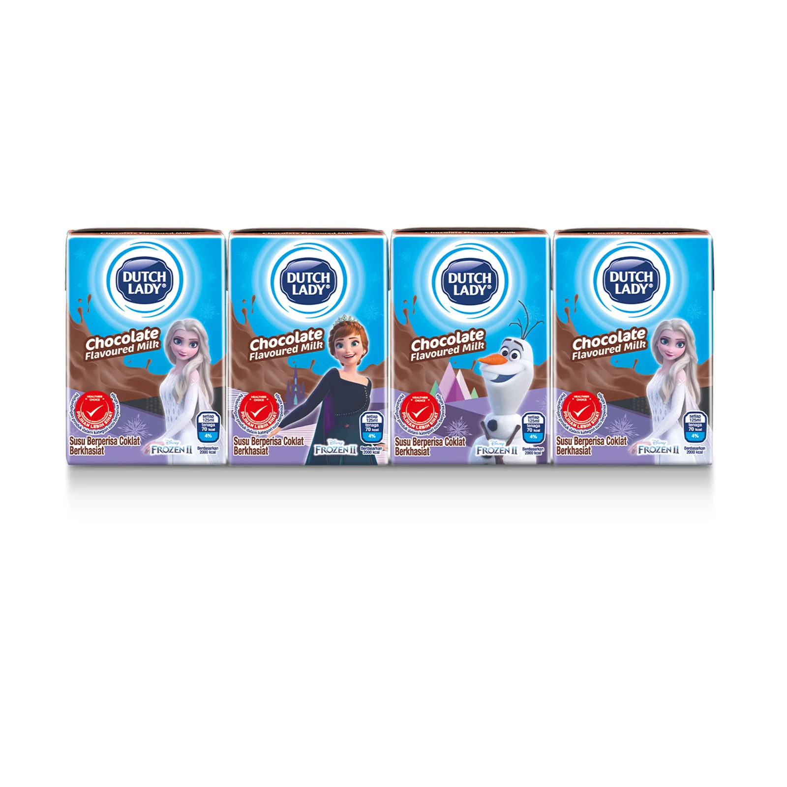 Dutch Lady Milky Frozen UHT Milk Chocolate Flavour 125ml x 4 - Image 3
