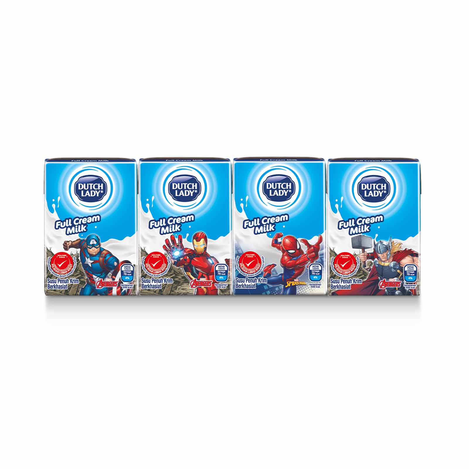 Dutch Lady Milky Marvel Full Cream UHT Milk 125ml x 4 - Image 2