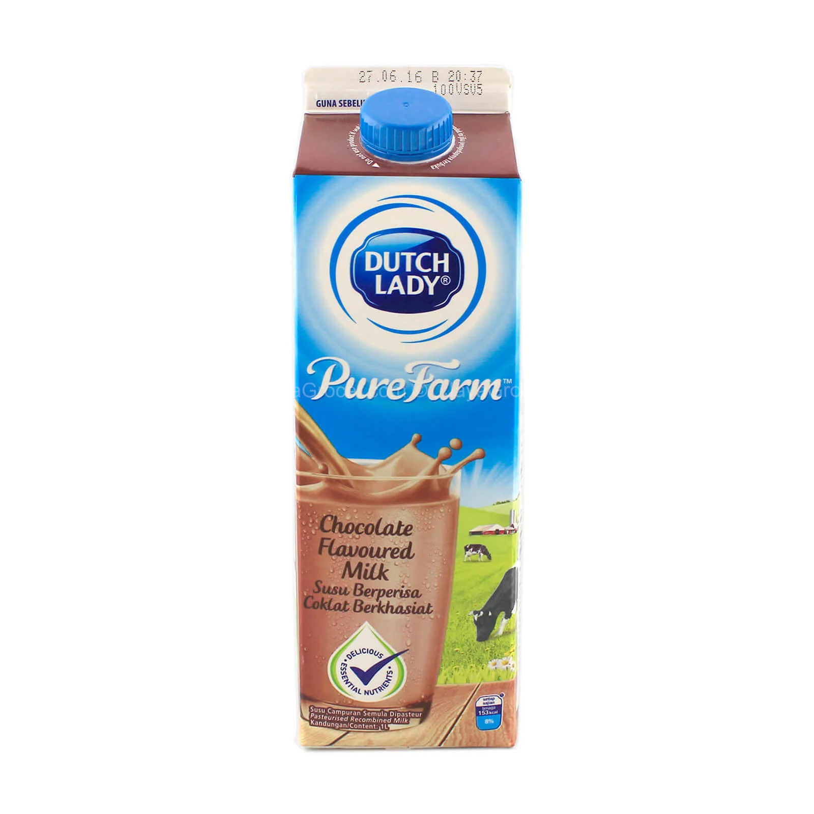 Dutch Lady Pure Farm Chocolate Milk 1L - Image 2
