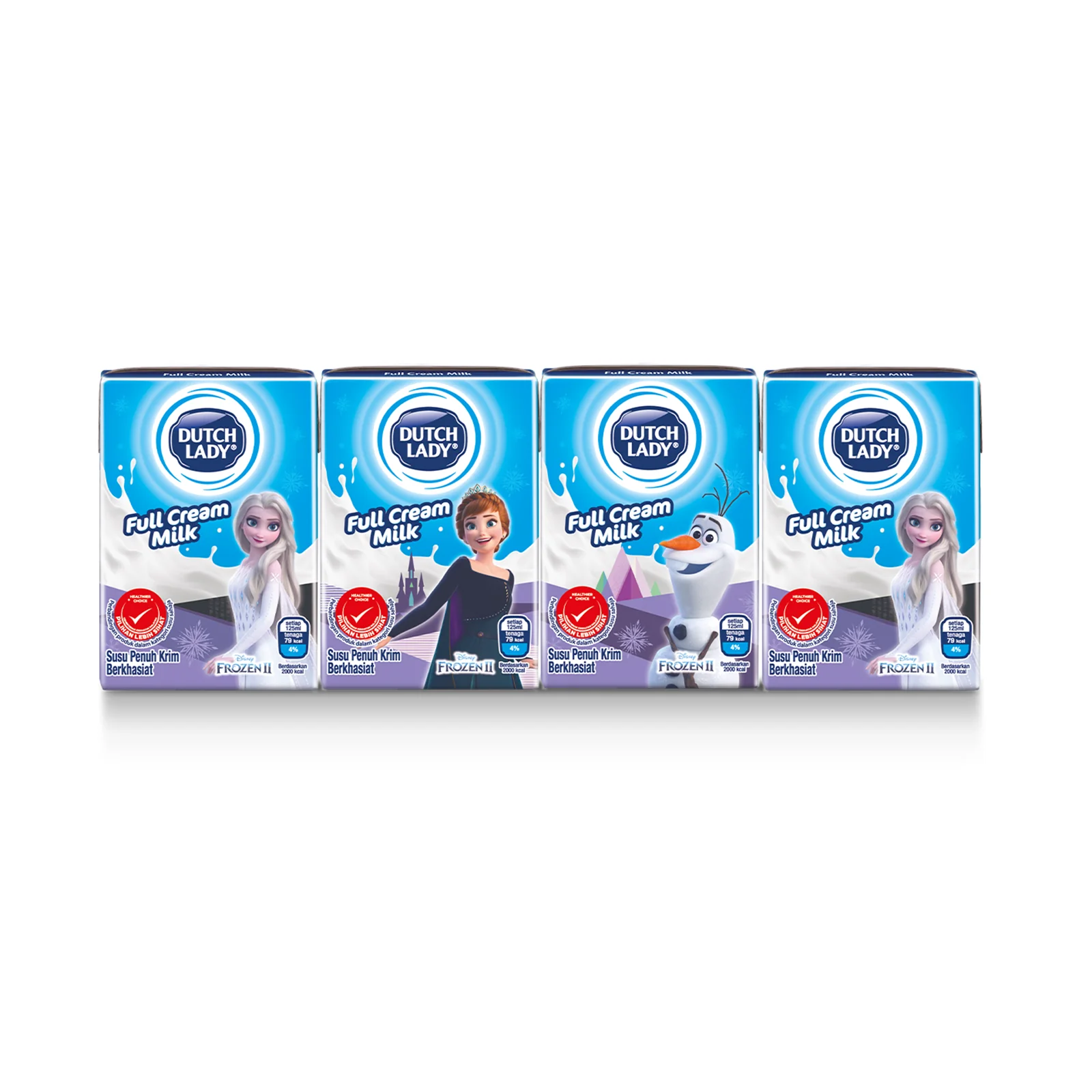 Dutch Lady Milky Frozen Full Cream UHT Milk 125ml x 4 - Image 2