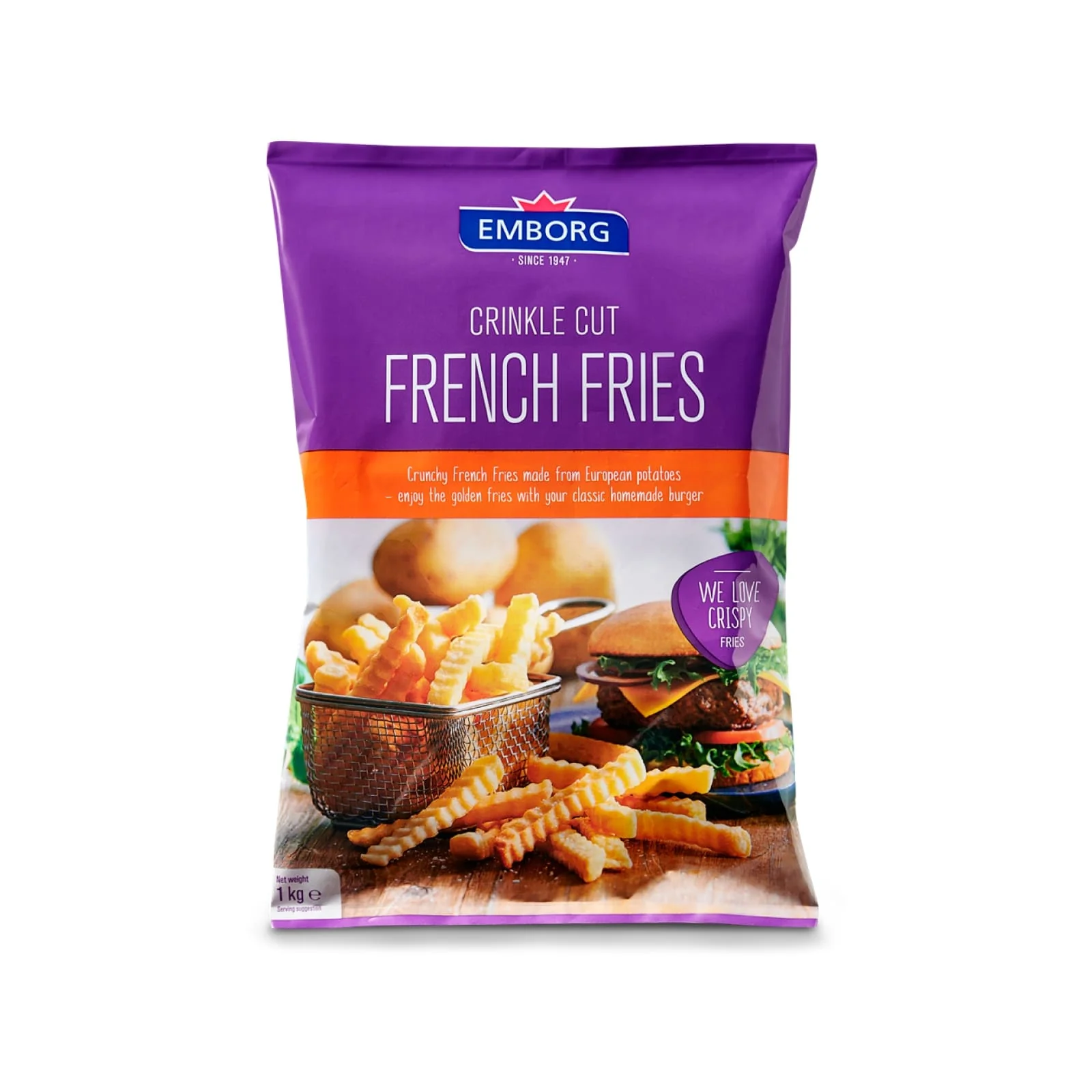 Emborg French Fries Crinkle 1kg - Image 2