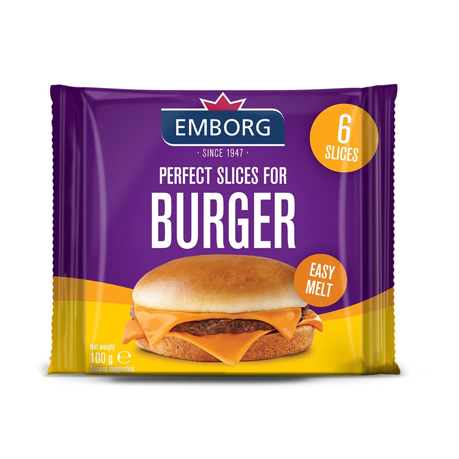 Emborg Perfect Burger Cheese Slices 200g - Image 2