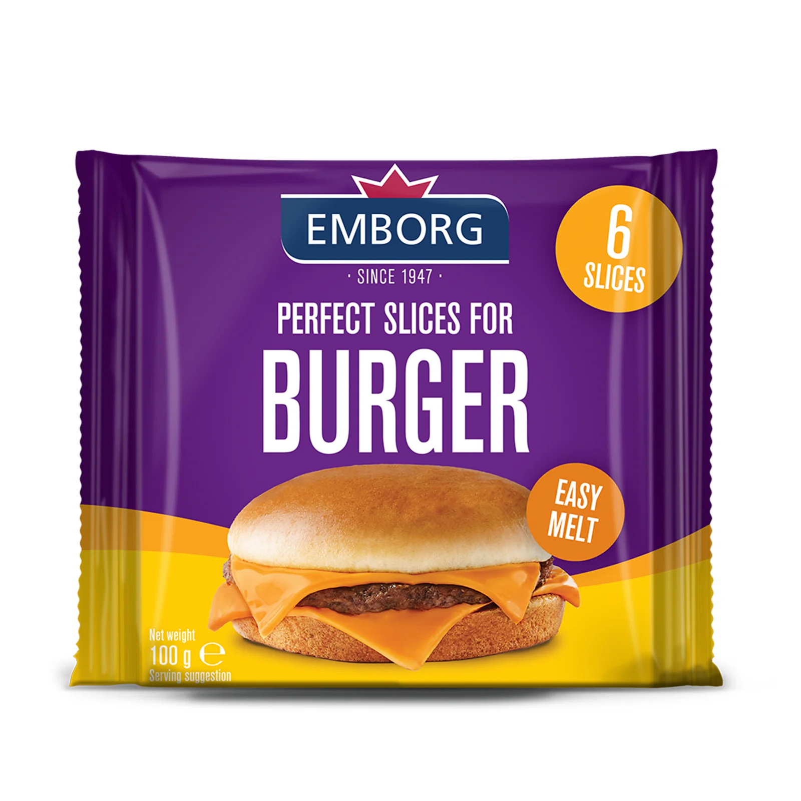 Emborg Perfect Burger Slices Cheese 400g - Image 2