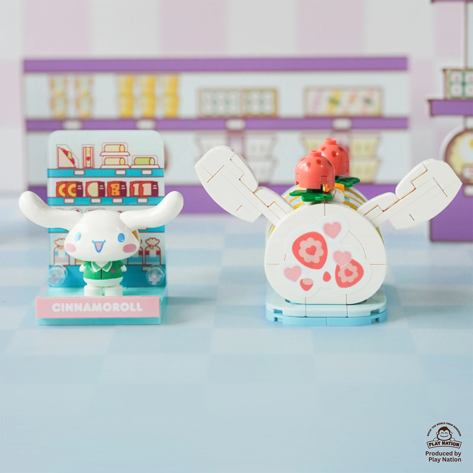 (Exclusive) Cinnamoroll Sugar Roll - Sanrio Konbini Building Blocks 1set - Image 2