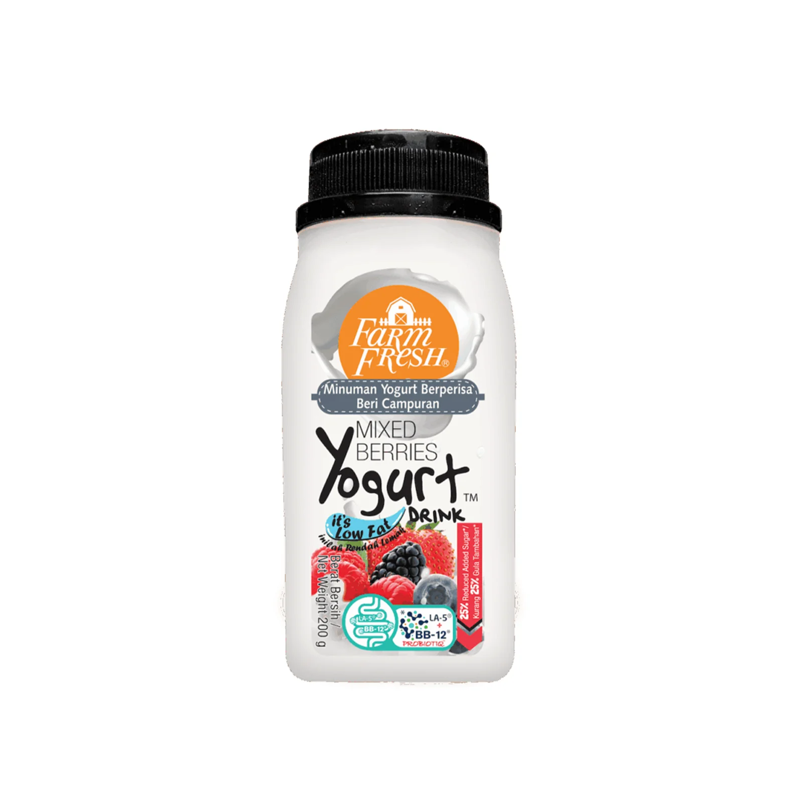 Farm Fresh Mixed Berries Yogurt Drink 200ml - Image 2