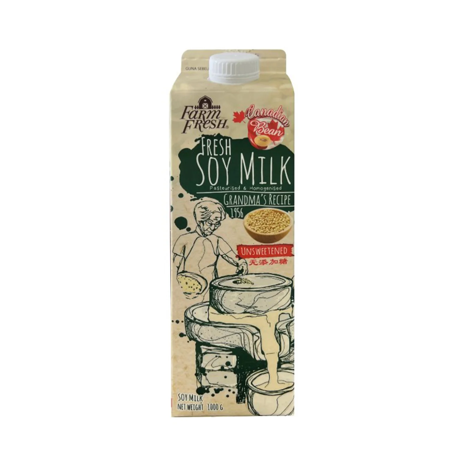 Farm Fresh Soy Milk Unsweetened 1L - Image 2