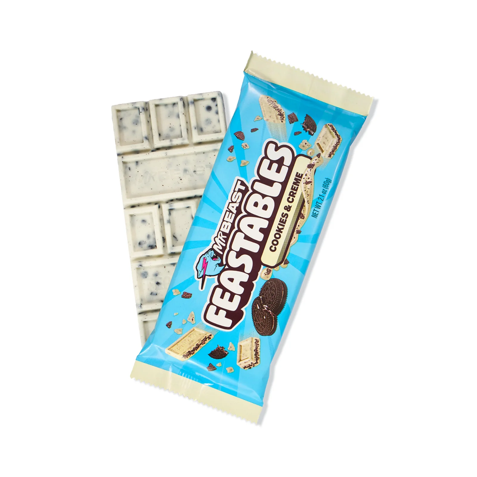 Feastables Mrbeast Cookies and Creme Bar 60g