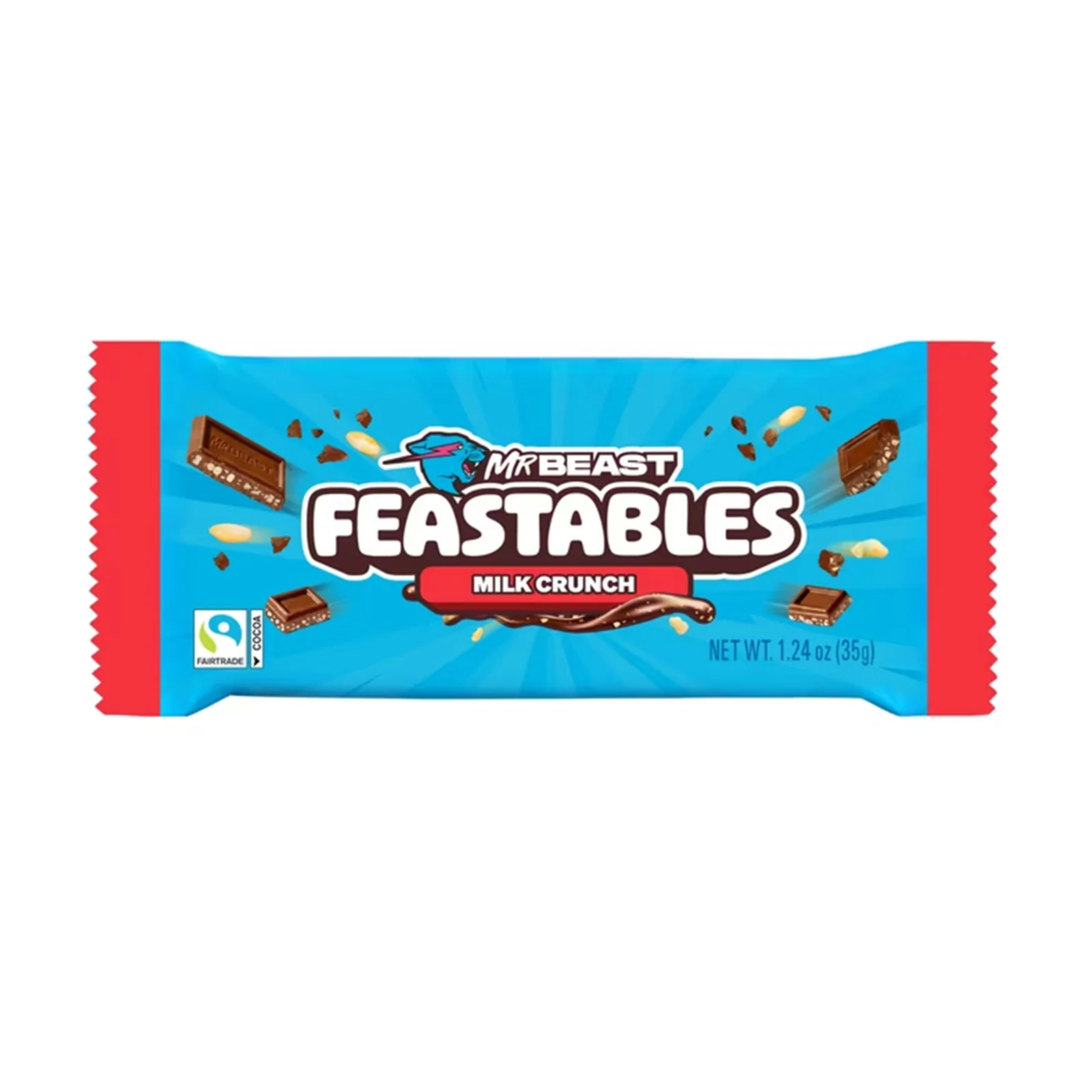 Feastables MrBeast Milk Crunch Chocolate Bar 35g