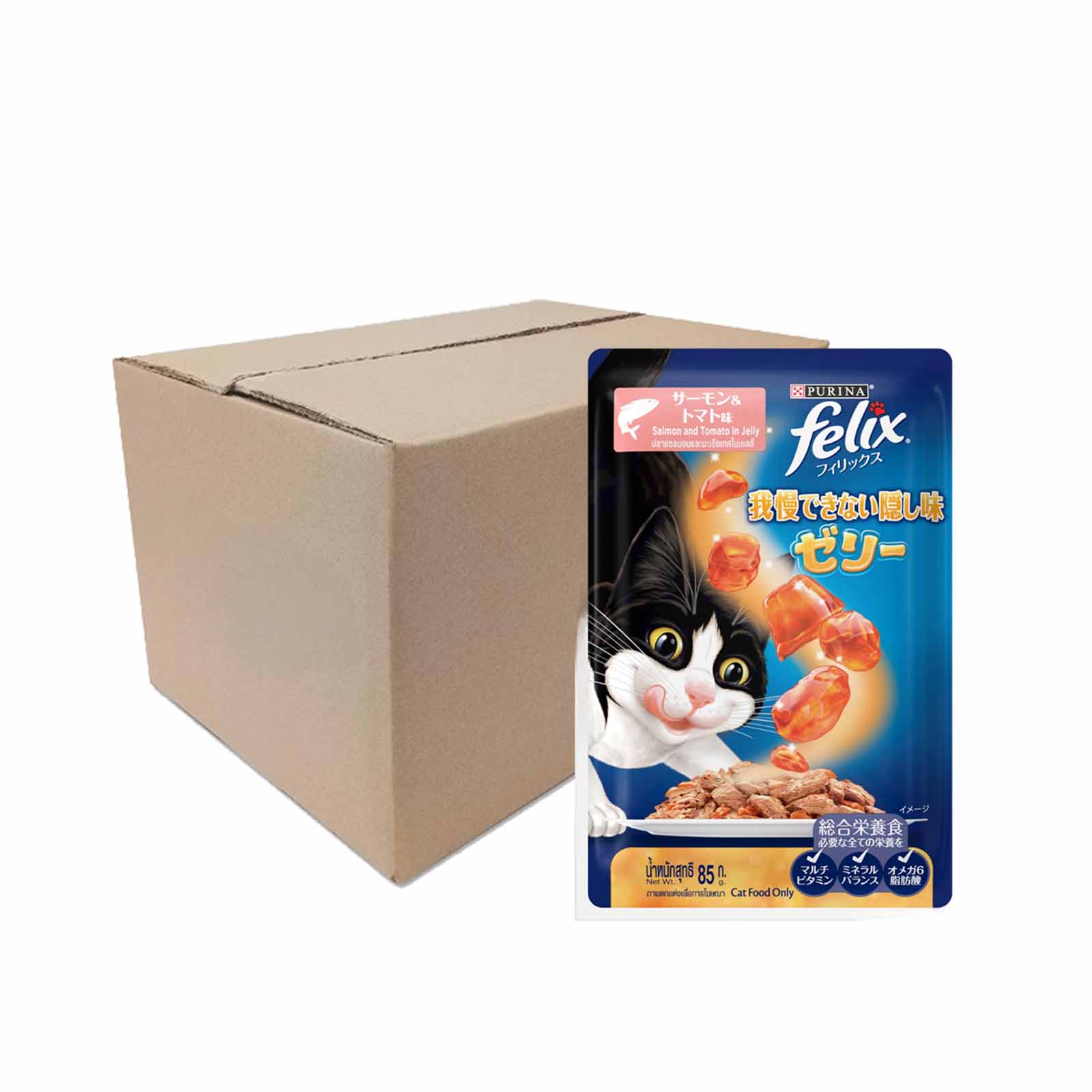 Felix Sensation Salmon And Tomato Cat Food Pouch 70g - Image 2