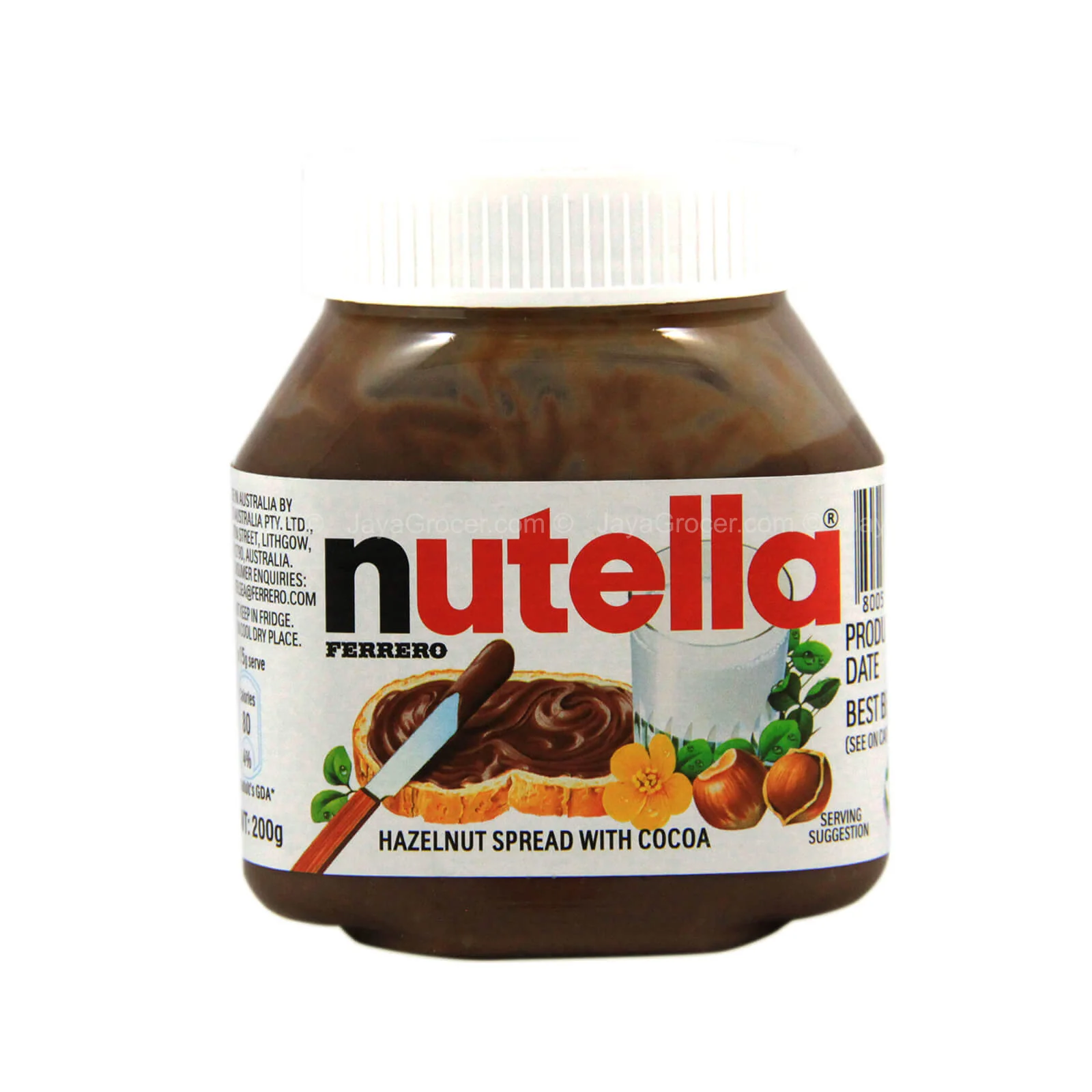 Ferrero Nutella Hazelnut Spread with Cocoa 200g - Image 2