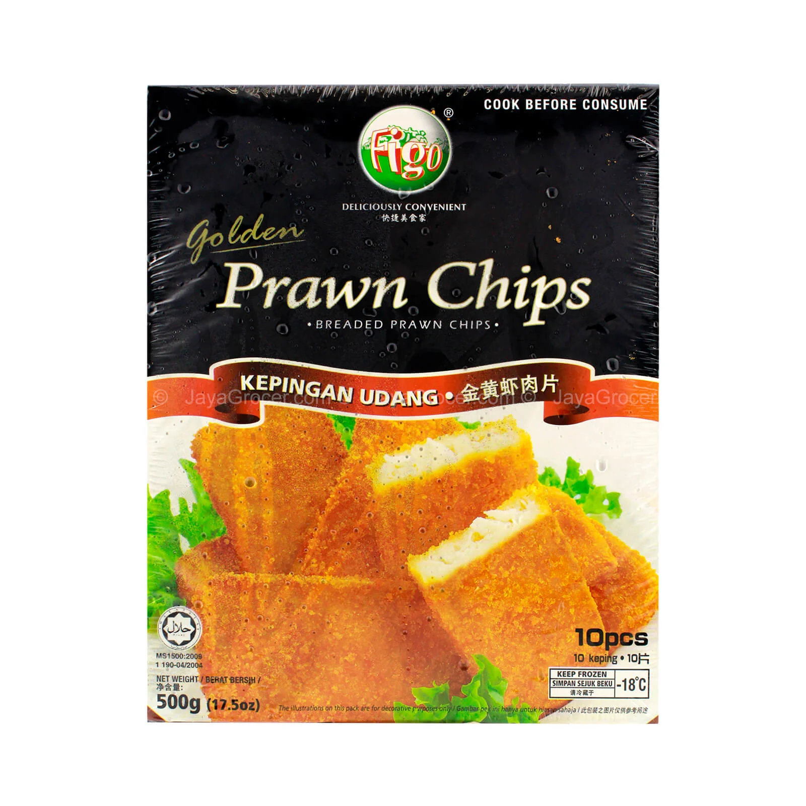 Figo Golden Prawn Chips 500g - Image 2