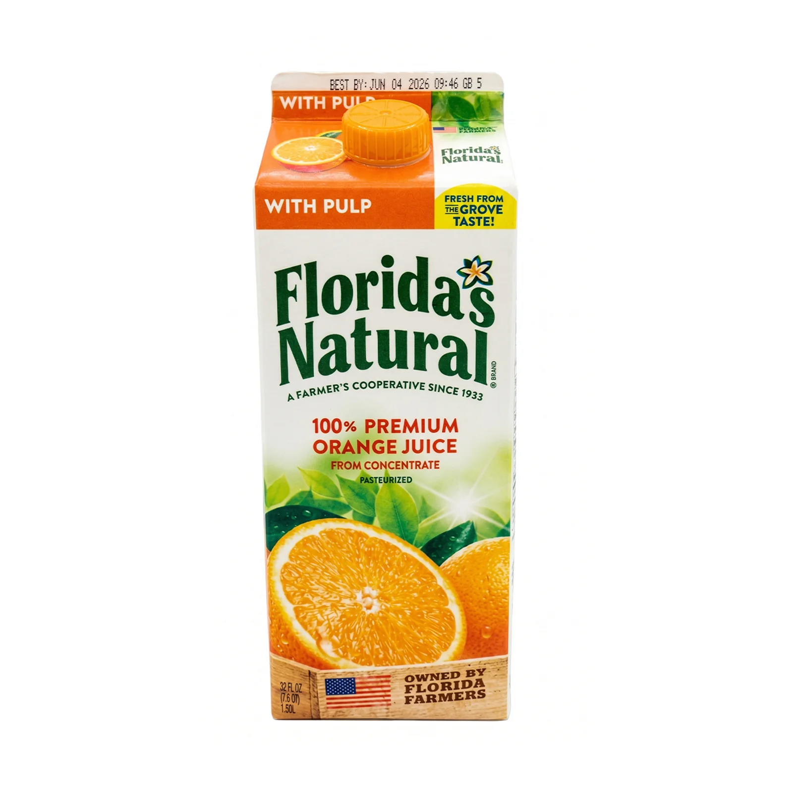 Floridas Natural Premium Orange Juice with Some Pulp 1.5L - Image 2