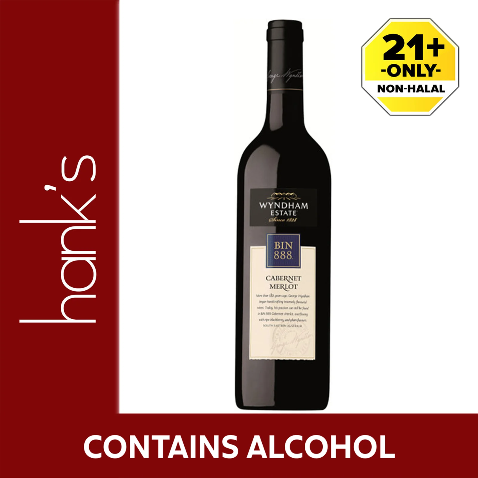 George Wyndham Estate Bin 888 Cabernet Merlot 750ml - Image 2