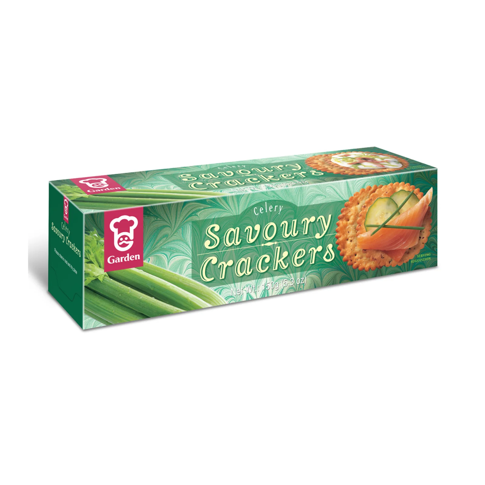 Garden Spring Onion Savoury Crackers 150g - Image 2