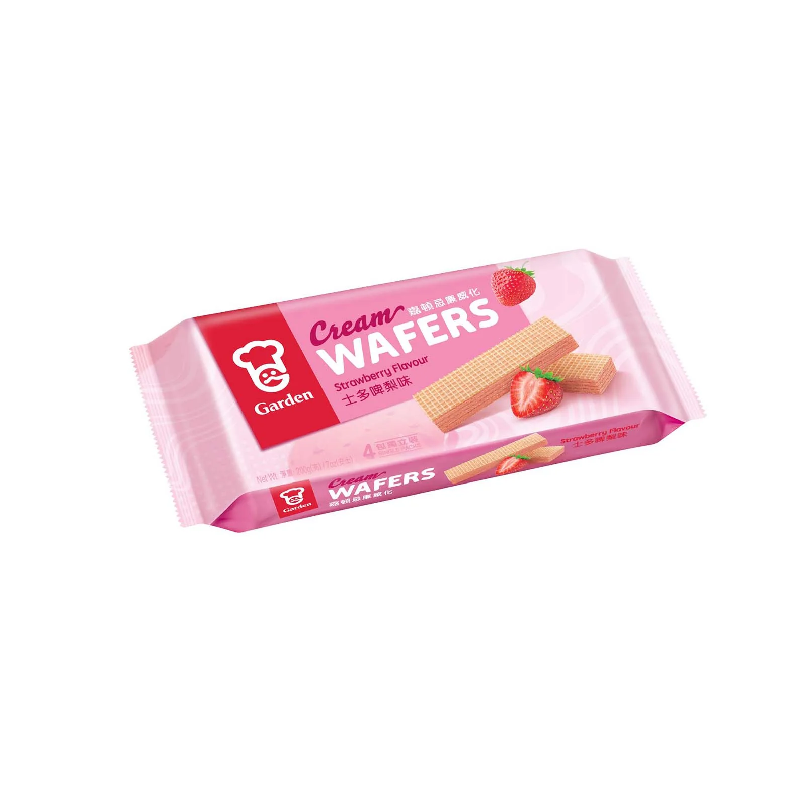 Garden Strawberry Flavour Cream Wafers 200g - Image 2