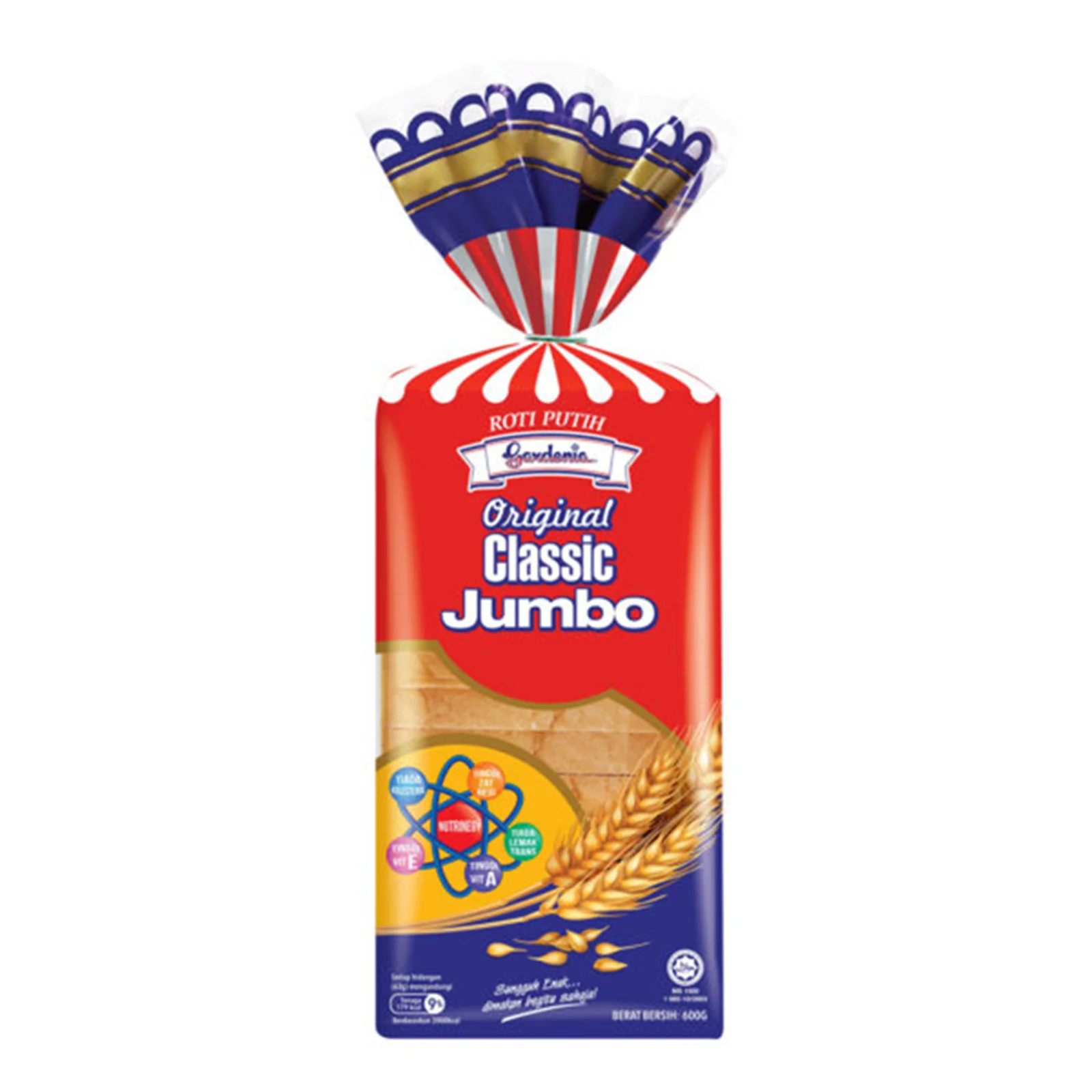Gardenia Original Classic Jumbo White Bread 600g - Image 2