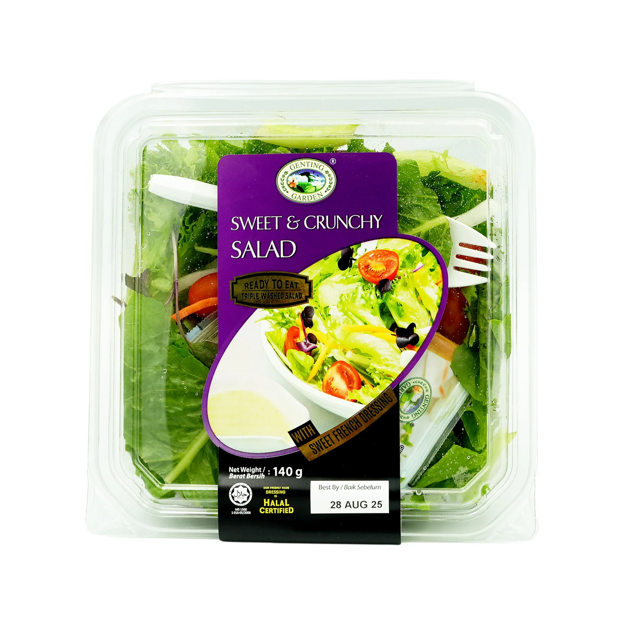 Genting Garden Ready-to-Eat Sweet and Crunchy Salad Bowl 140g - Image 2