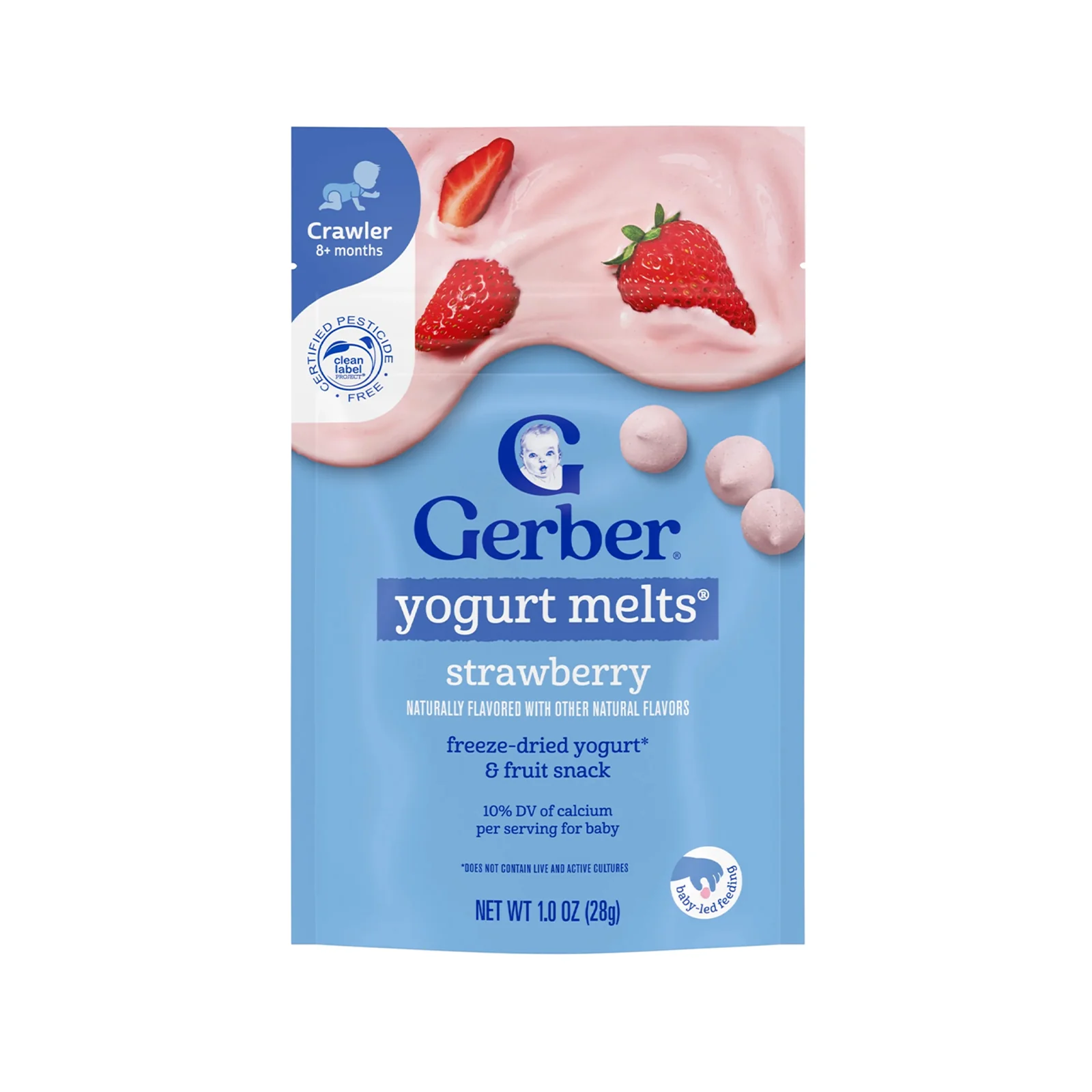 Gerber Yogurt Melts Strawberry Baby Snack 28g - Image 2