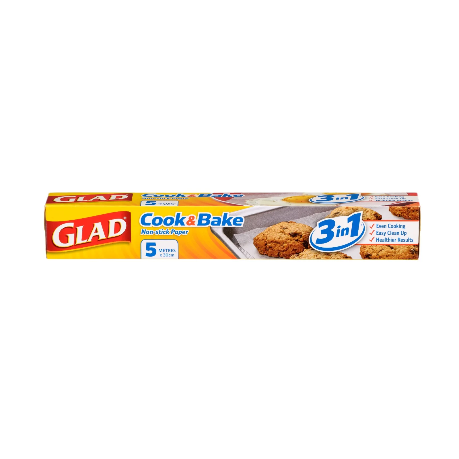 Glad Bake Non-Stick Baking and Cooking Paper 5m x 30cm 1pack - Image 2