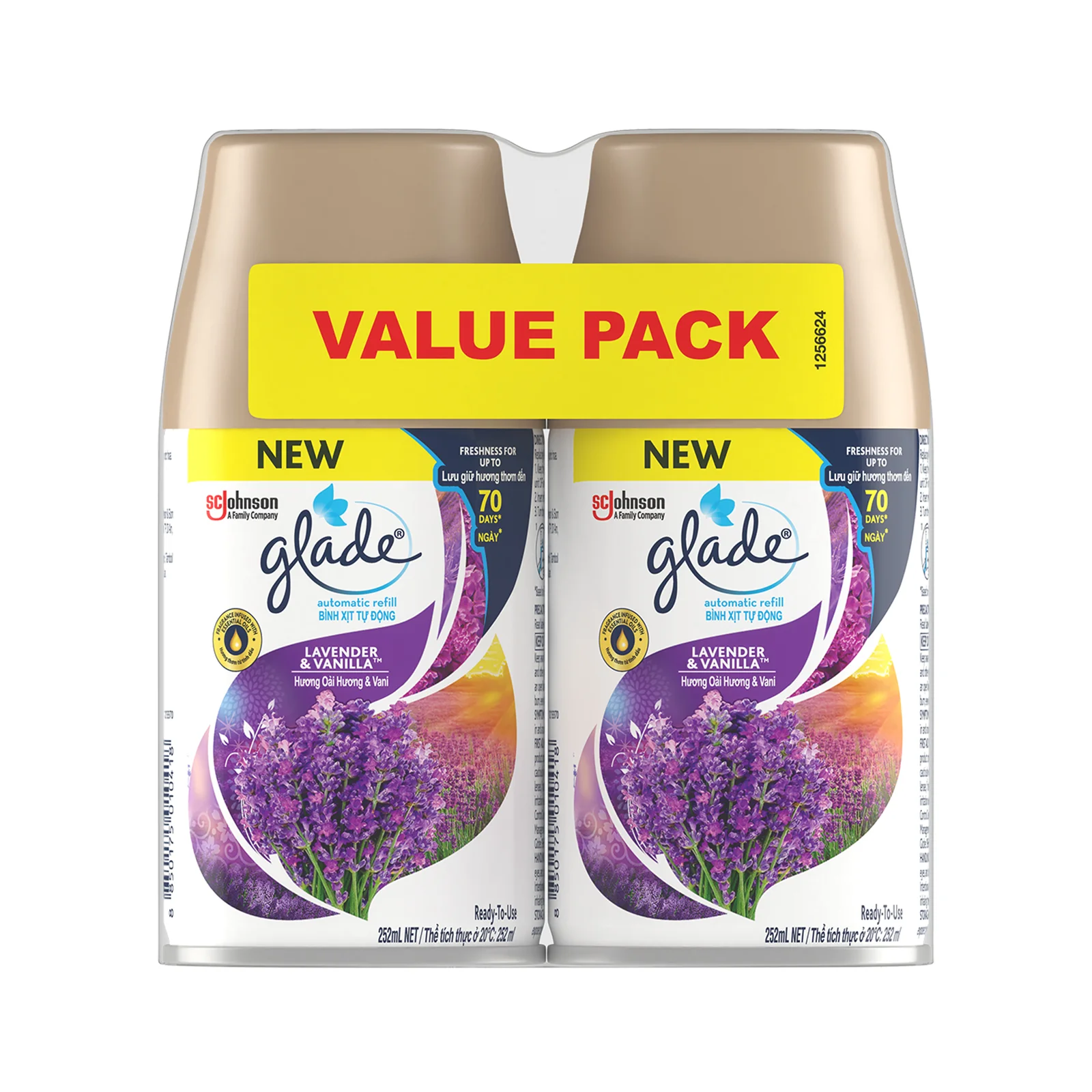 Glade Automatic Lavender Vanilla Spray Refill 175g x 2
